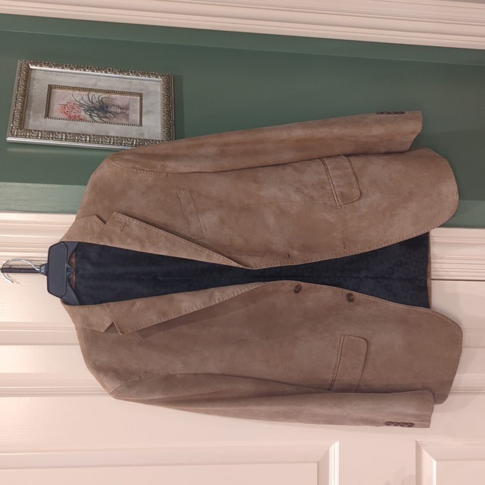 Johnston & Murphy Beige Suede Jacket